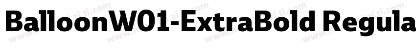 BalloonW01-ExtraBold Regular字体转换